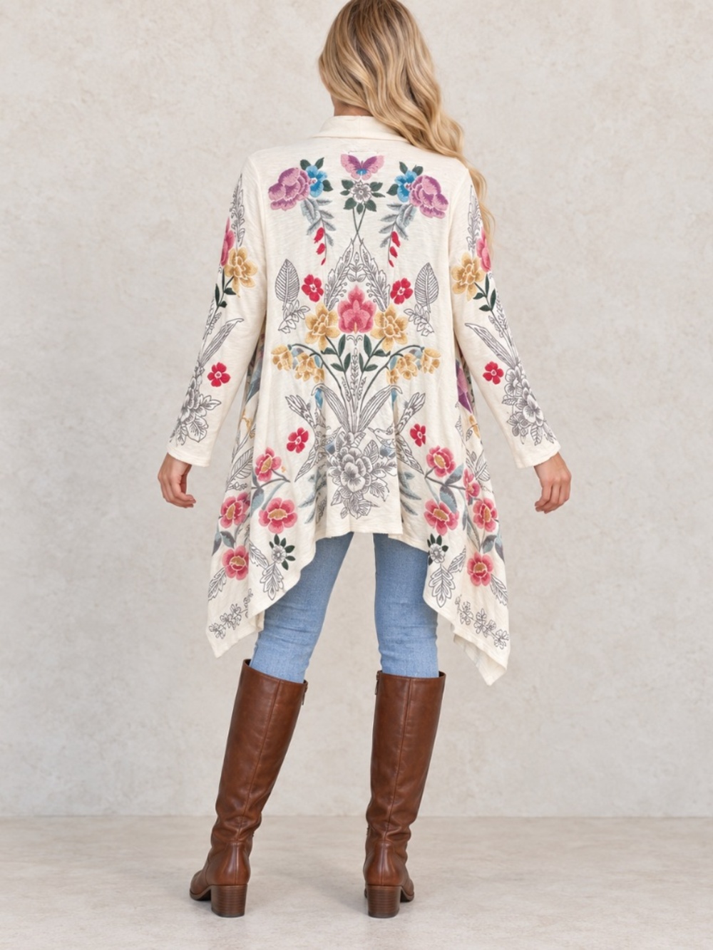 NWT | Johnny Was | Gorgeous Floral Cardigan Sweater Coat | Size Large - Picture 3 of 6